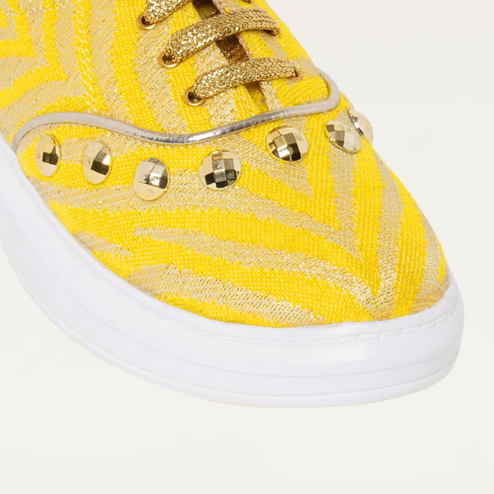 Juliet Sneakers in Yellow - The Quirky Naari