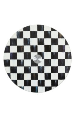 Lazy Susan Courtly Check Glass