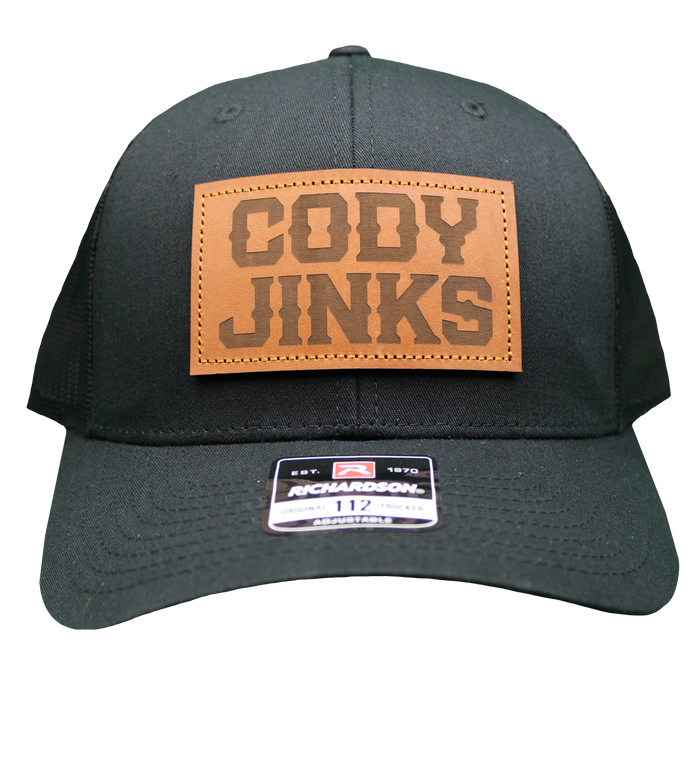 Leather Patch Black Hat
