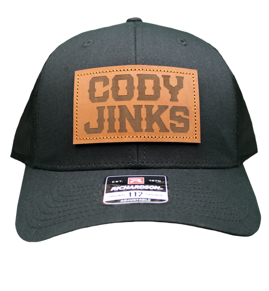 Leather Patch Black Hat