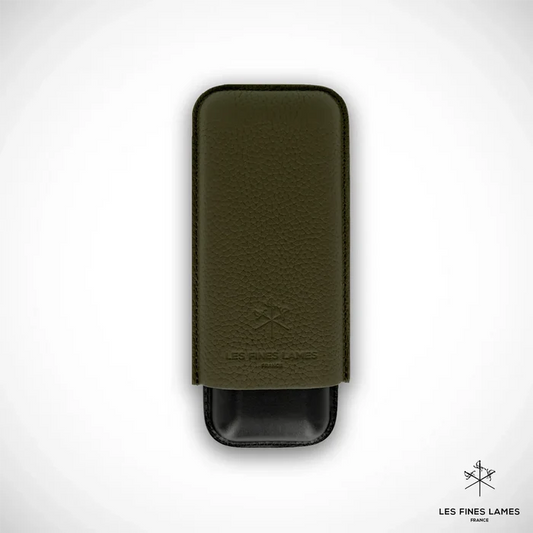 Les Fines Lames Cigar Case DUO Green Pebble - CA7008005
