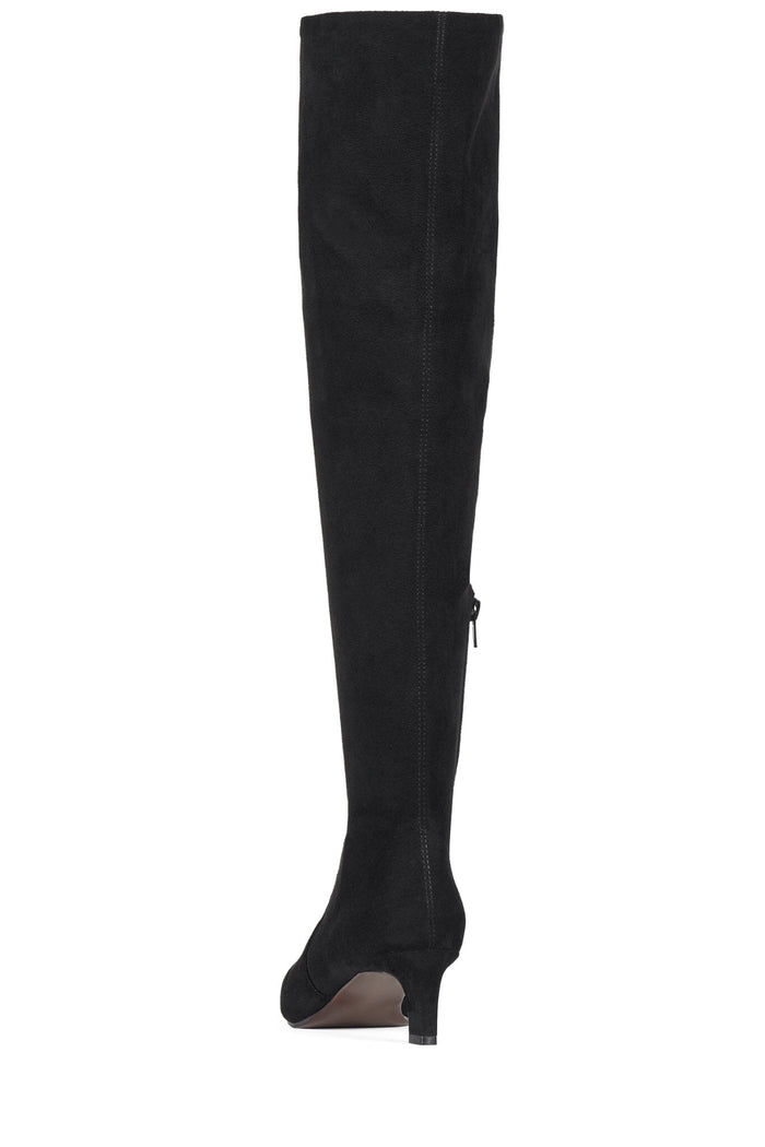 LIMINAL Heeled Boot Black Suede