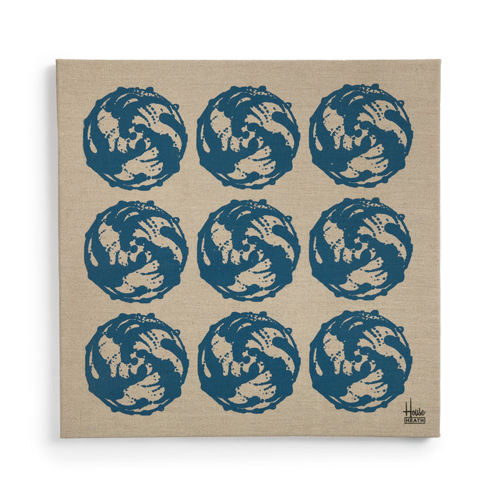Heath House Industries Linen Screen Print in Blue
