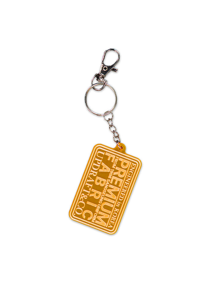 LOGO PATCH ACRYLIC PENDENT ACC MIXED -ORANGE