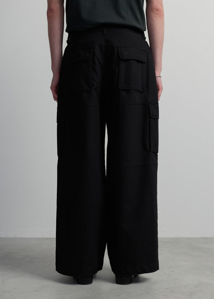 LOOSE FIT SUITING CARGO PANTS