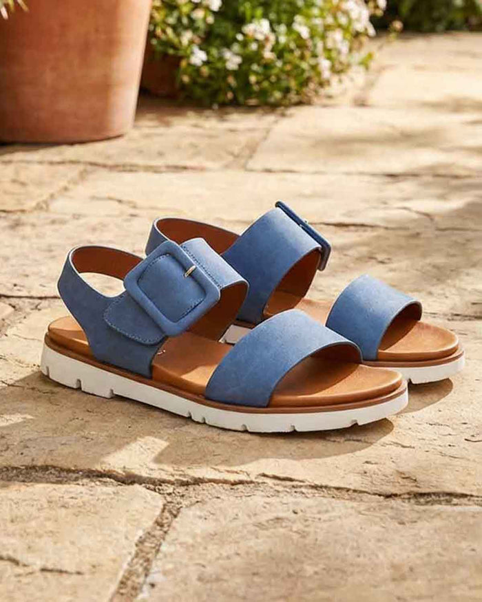 Lunar Cher Sling Back Sandal - Blue - Country Collection