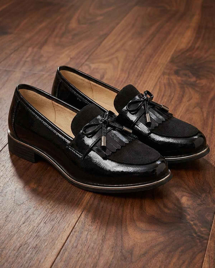Lunar Cheska Slip On Shoe - Black - Country Collection
