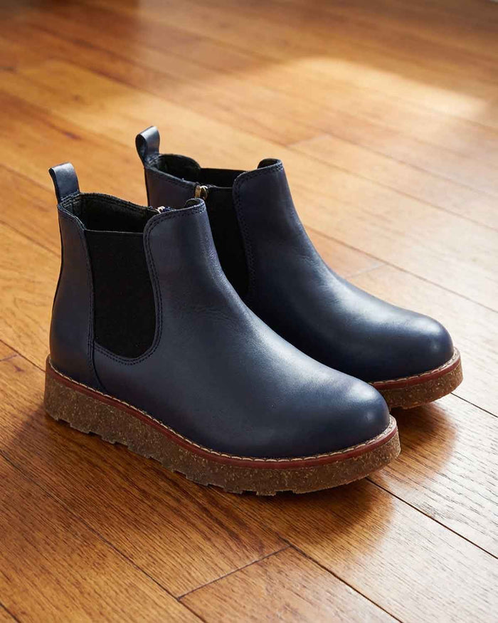 Lunar Georgie Slip On Boot - Navy - Country Collection