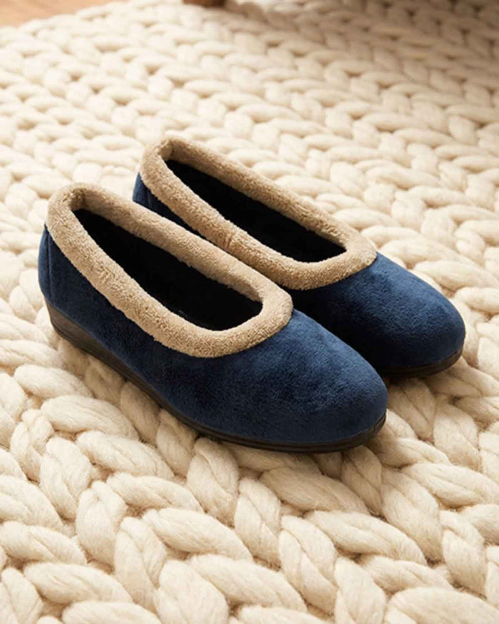Lunar Mabel Slipper - Navy - Country Collection
