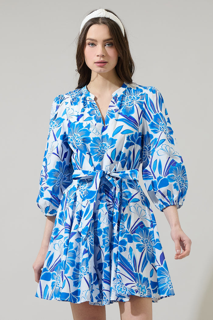 Maci Floral Lody Flare Mini Dress
