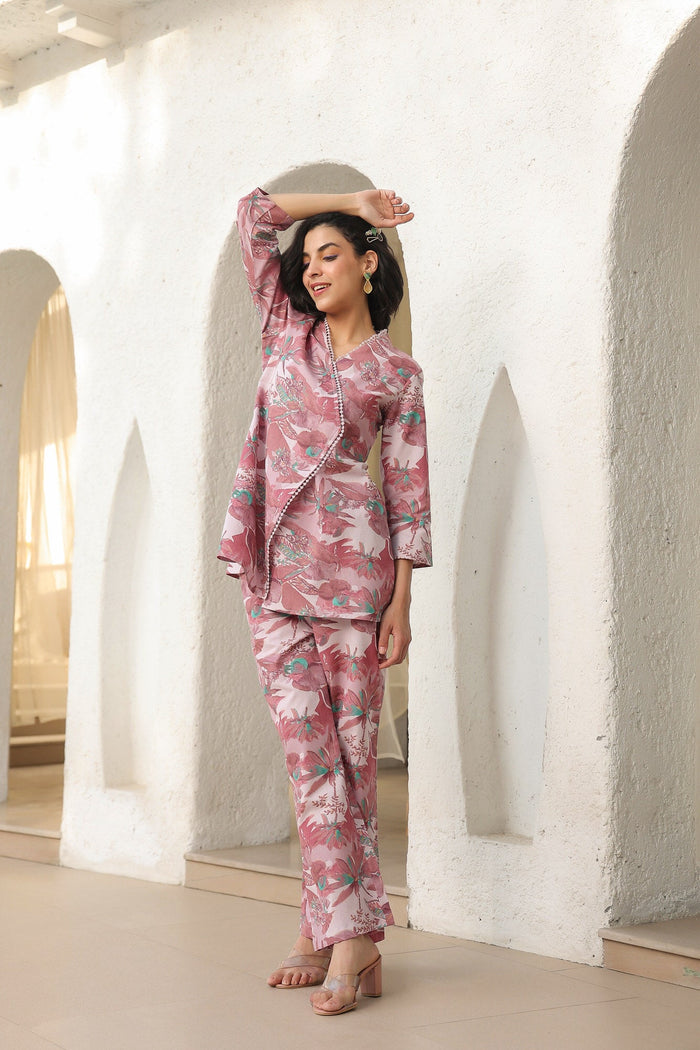 Mandarin Cotton Flex Co-ord Set