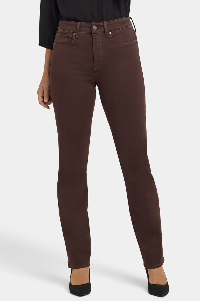 Marilyn Straight Jeans - Bitter Chocolate