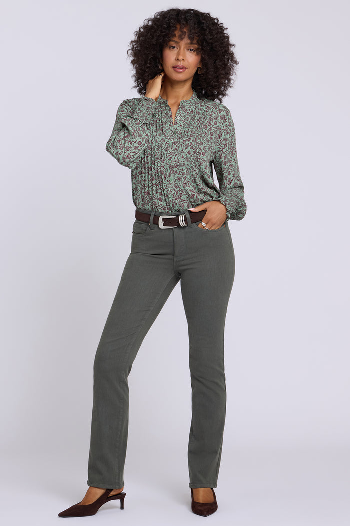 Marilyn Straight Jeans - True Olive