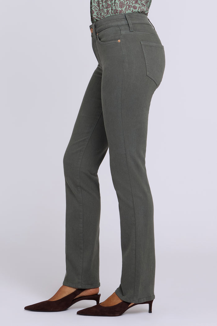 Marilyn Straight Jeans - True Olive