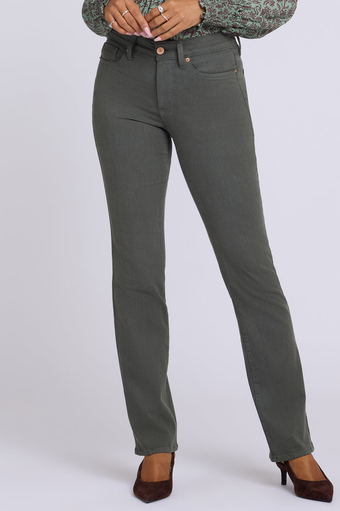 Marilyn Straight Jeans - True Olive