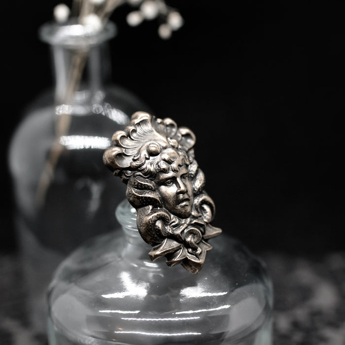 Medusa brass ring