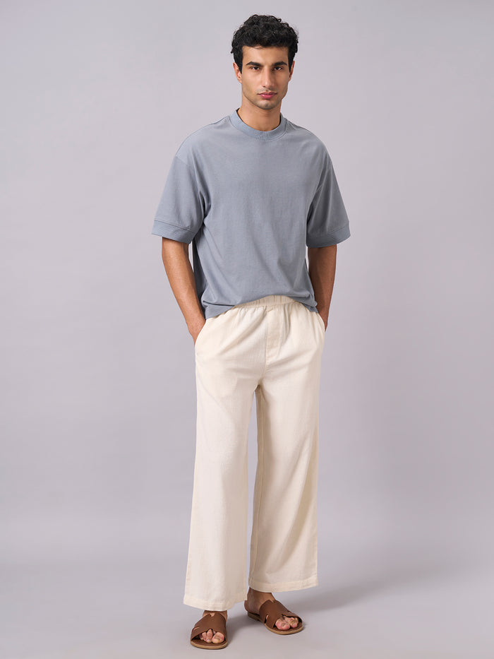 Men's 100% Cotton Relax Fit Tshirt Blue
