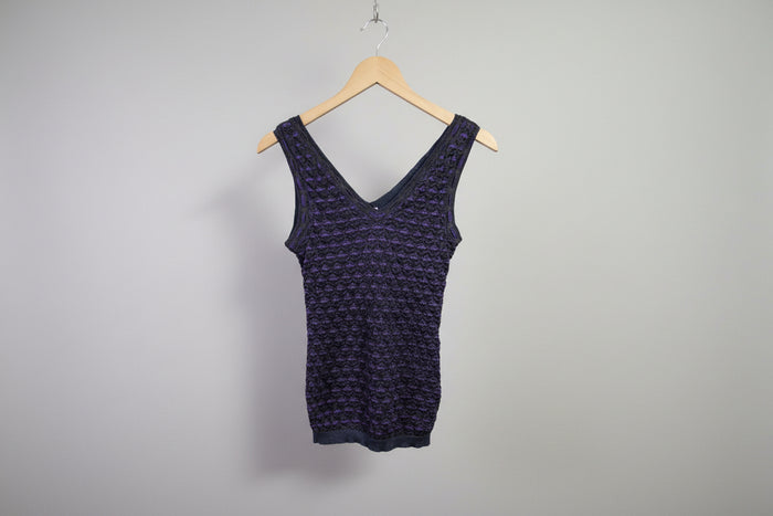 Missoni Women's Vest Tank Top in Purple EU Size 44/ UK Size 38 - Great Used Condition
