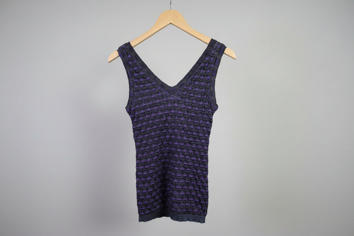 Missoni Women's Vest Tank Top in Purple EU Size 44/ UK Size 38 - Great Used Condition
