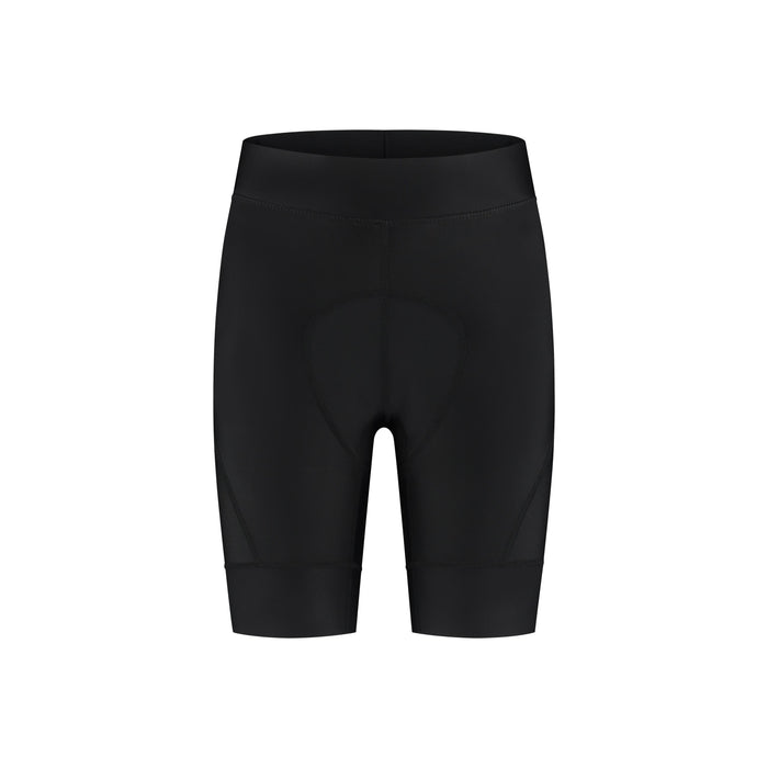 Rogelli Modesta korte fietsbroek zonder bretels dames zwart voorkant.