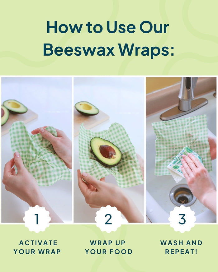 Nature Bee Beeswax Wrap Variety Set- Pink