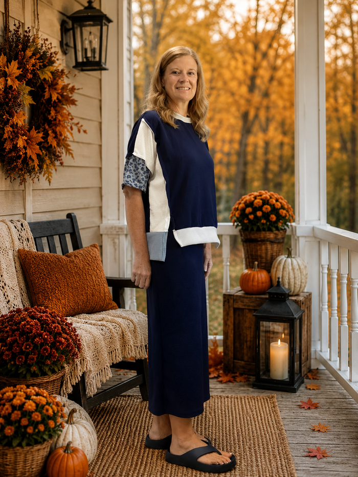 Navy & Leopard Set