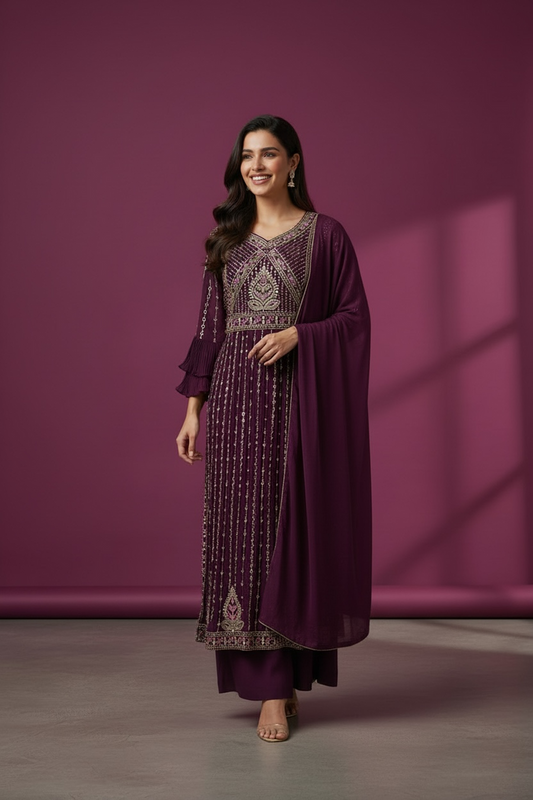 Nayra cut dress with pants