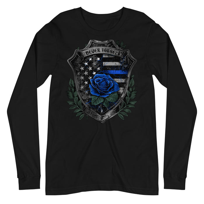 Never Forget Rose Shield Long Sleeve