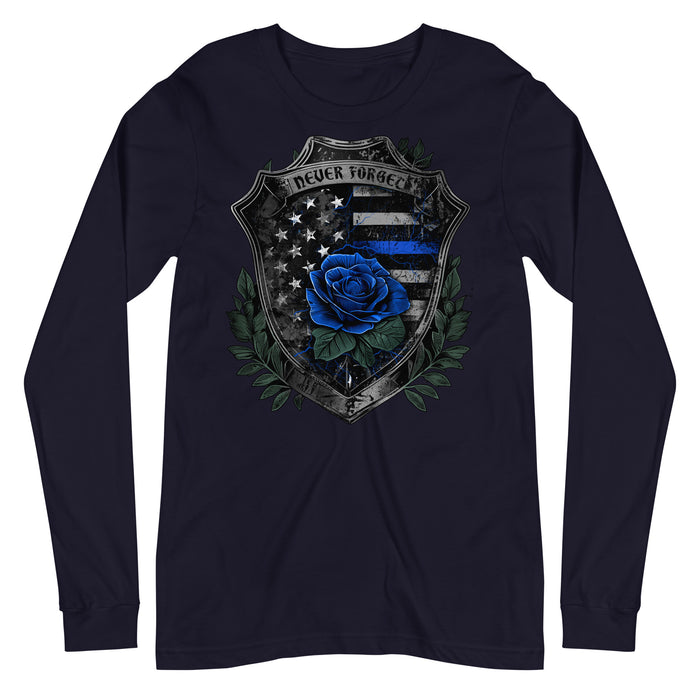 Never Forget Rose Shield Long Sleeve