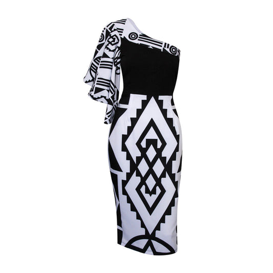 Nguni One Arm Pencil Dress