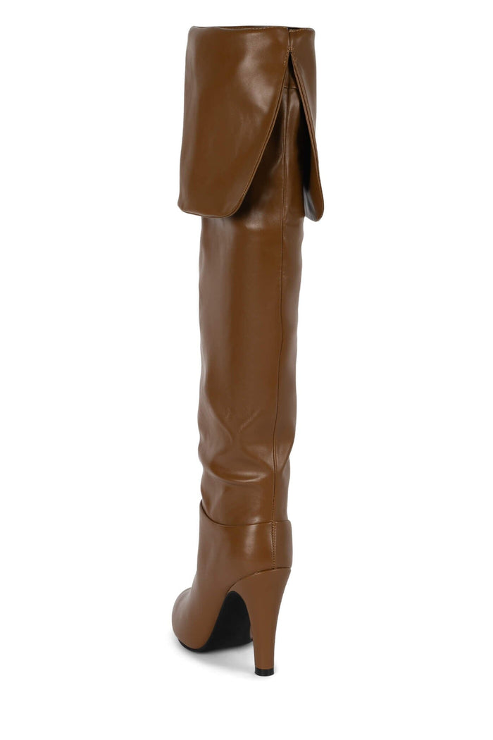OVERLOOK-2 Jeffrey Campbell Over-The-Knee Boot Caramel