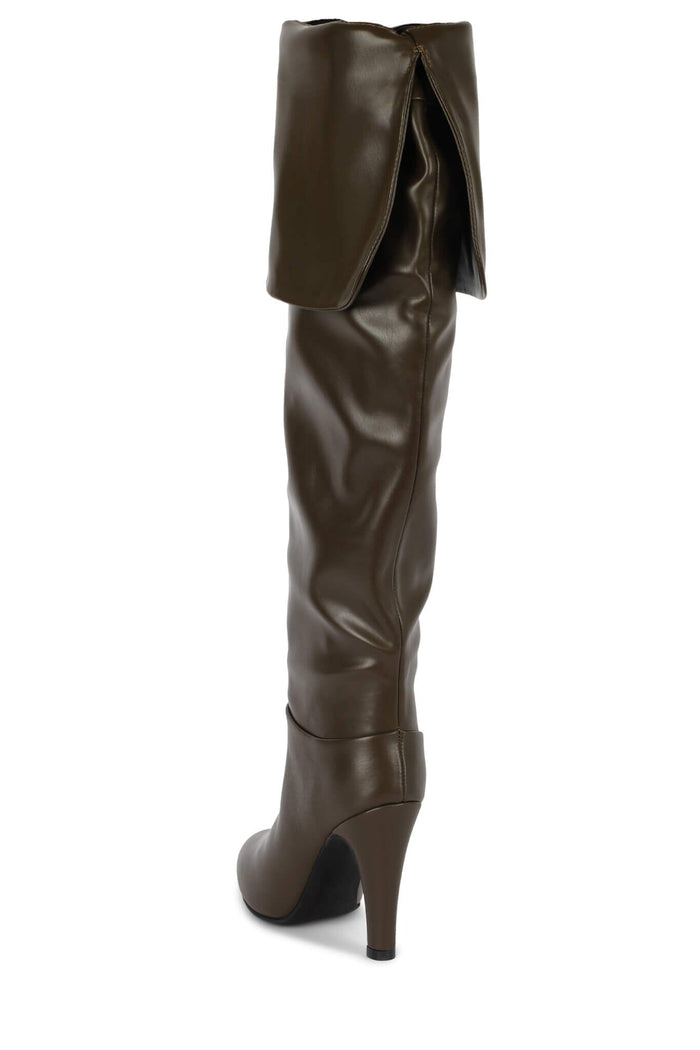 OVERLOOK-2 Jeffrey Campbell Over-The-Knee Boot Khaki