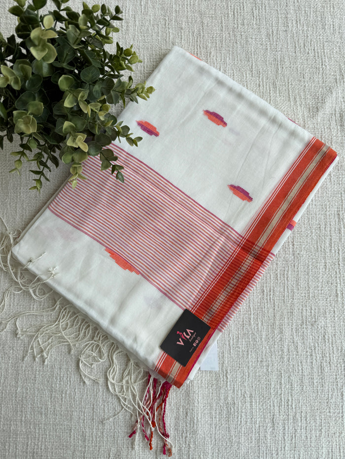 Parwa Bhutti mul cotton saree