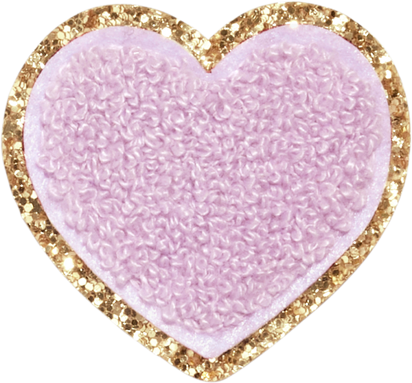 PATCH HEART GLITTER