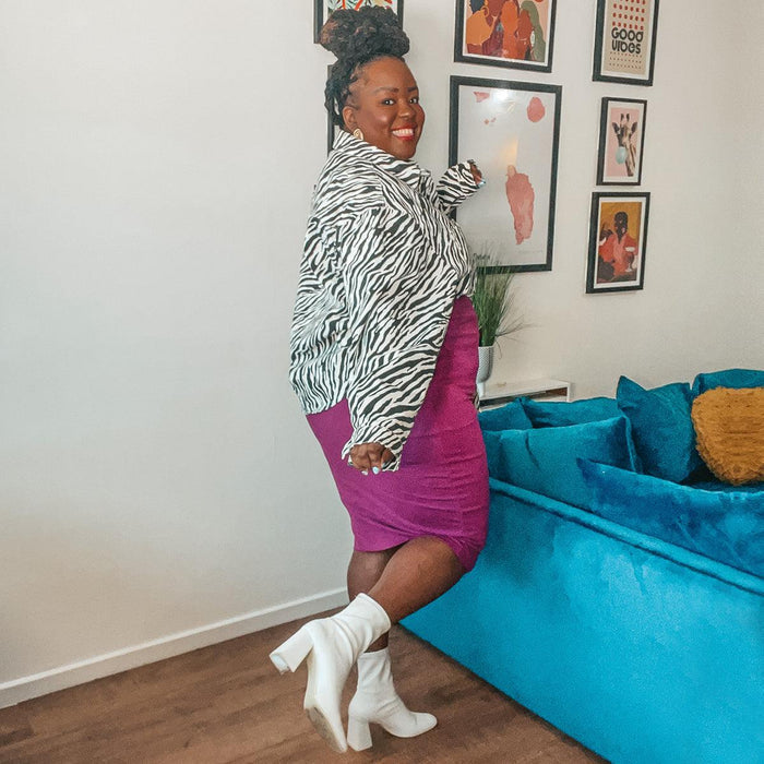 Pencil Skirt - Figgy Pudding