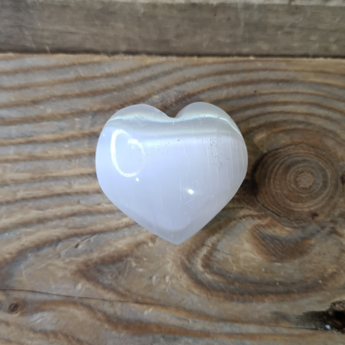 Earthstore® PHOTOS Selenite Heart - 4 sizes