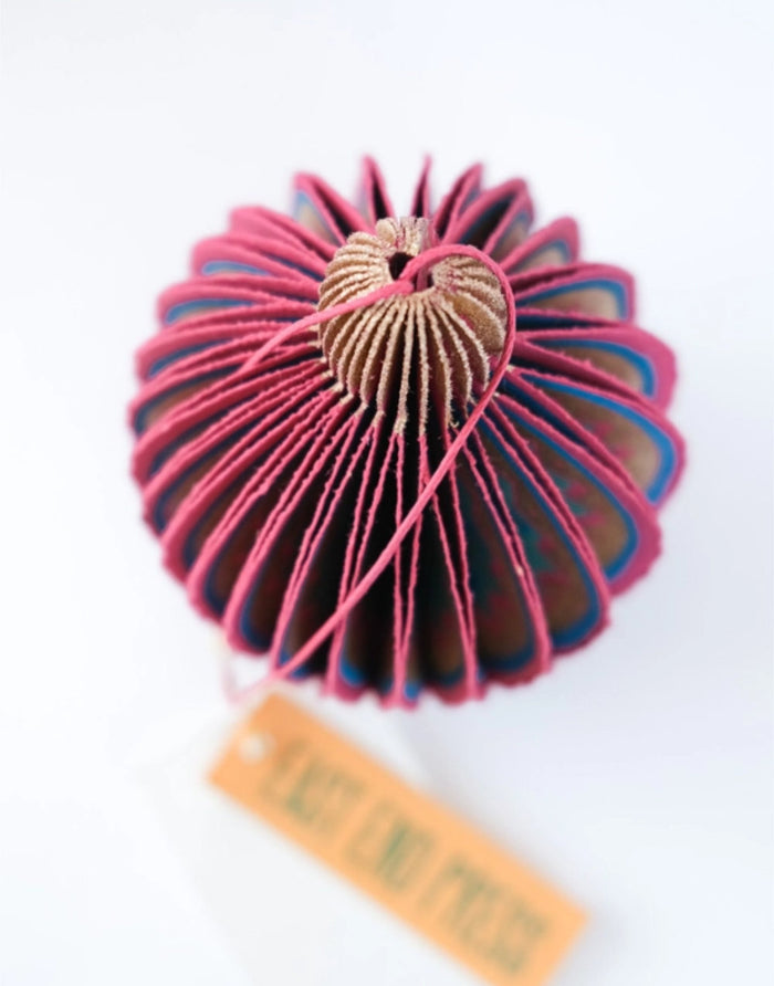 Pink Honeycomb Bauble, East End Press