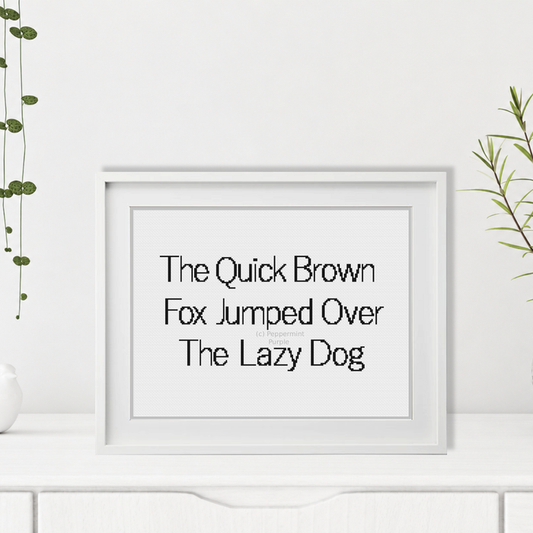 Plain Font Cross Stitch Font by Peppermint Purple