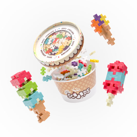 Plus-Plus USA Scooops Birthday Cake Set