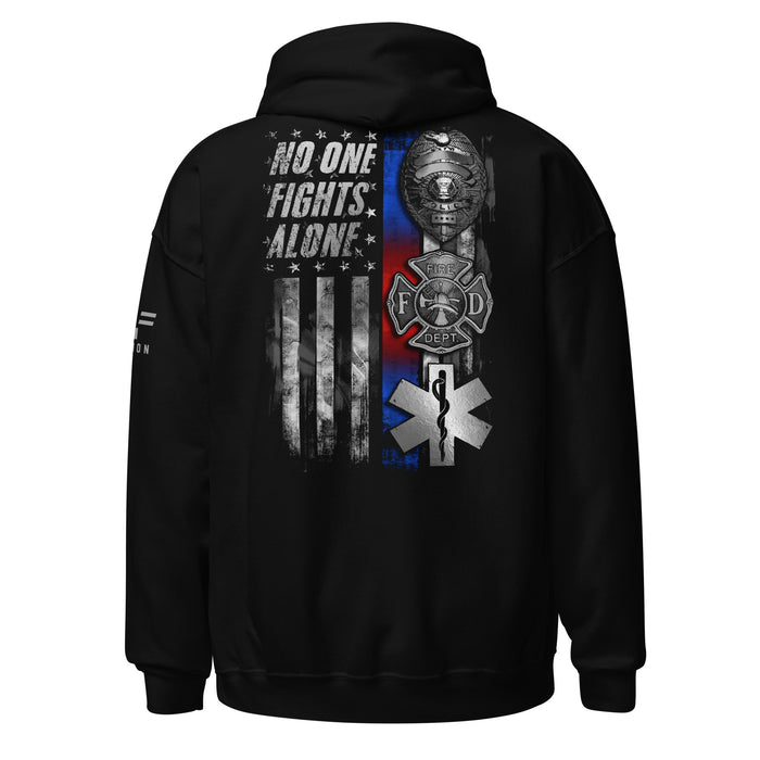 Police Fire EMS: No One Fights Alone Hoodie