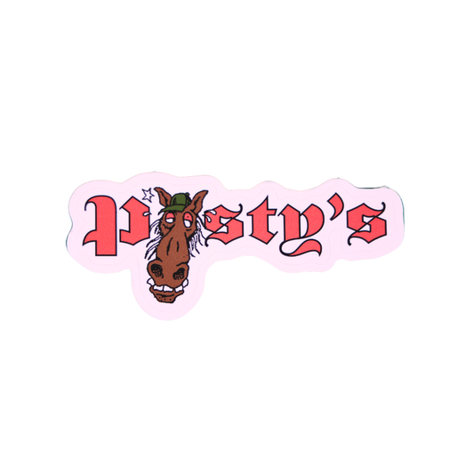 Posty's Horse Head Logo Sticker