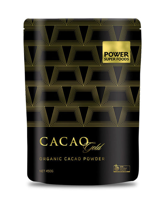 POWER SUPER FOODS Cacao Gold - Organic Cacao Powder 450g - L'Organic