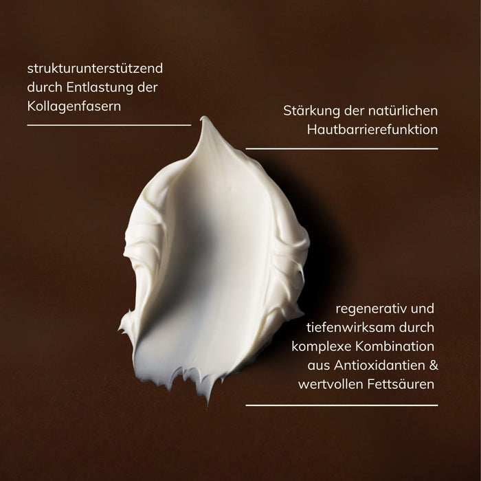 Schaubild zur Wirkweise und Textur der Santaverde XINGU regenerating cream