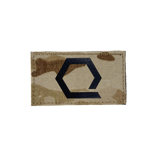 Q-Hex IR Velcro Patch in MultiCam Arid