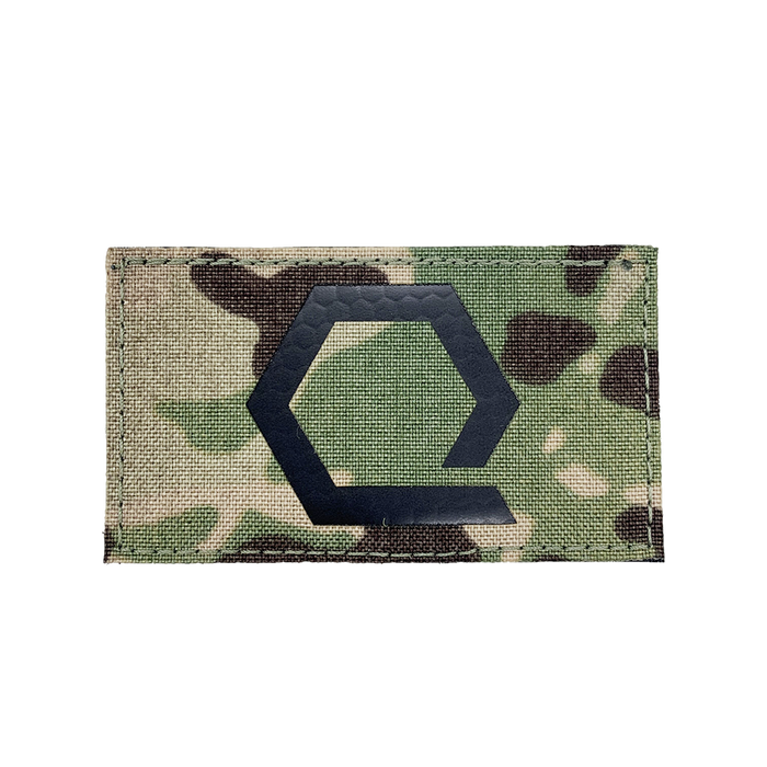 Q-Hex IR Velcro Patch in MultiCam.