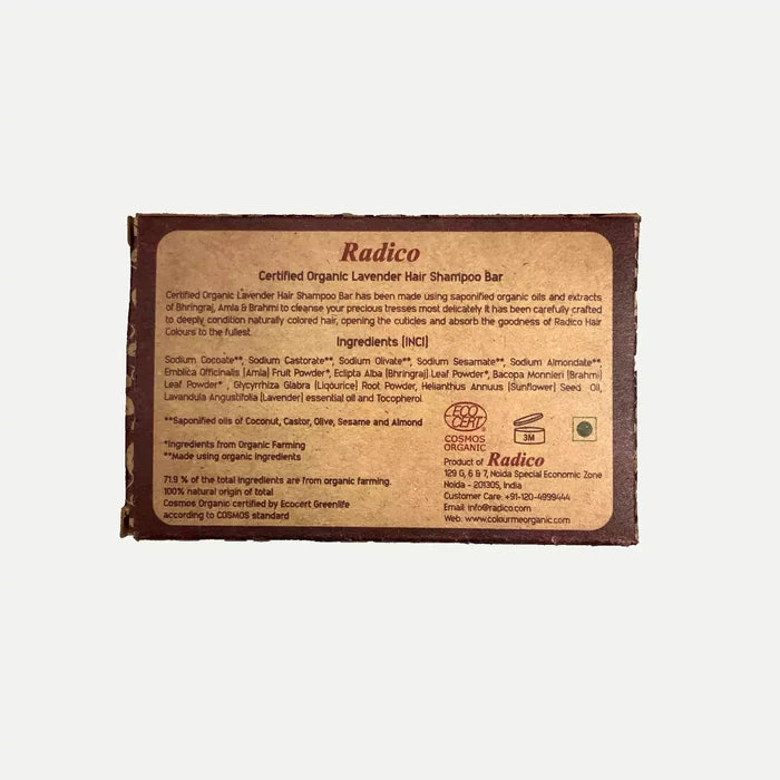 Radico Organic Shampoo Bar - Lavender