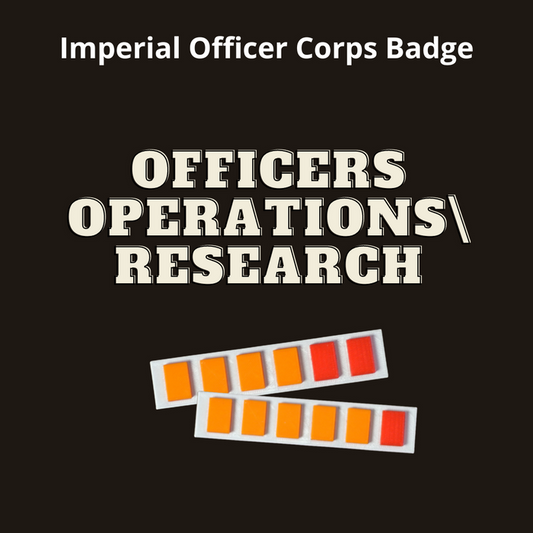 Star Wars Imperial Operations rank badge for General and Colonel cosplay