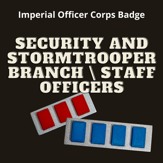 Star Wars Stormtrooper Corps rank badge for General and Colonel cosplay