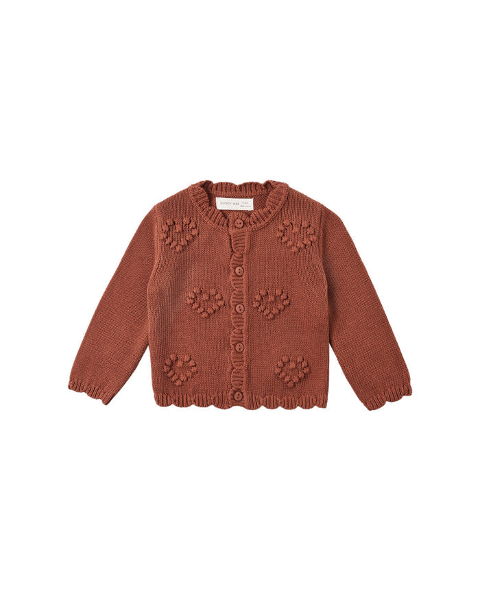 Red Heart Knit Cardigan