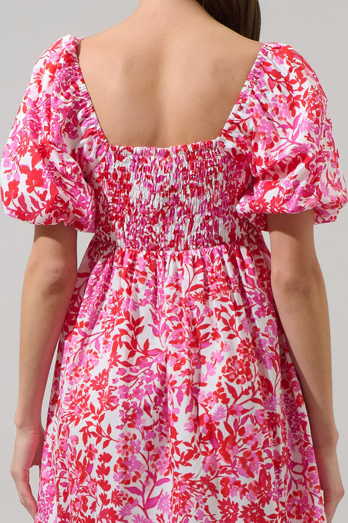 Reidy Floral Samia Smocked Mini Dress